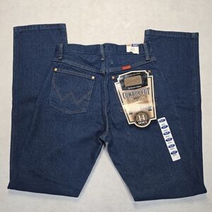 Wrangler Cowboy Cut Slim Fit Jeans Mens 9x34 Indigo Blue Denim 14MWZ NWT